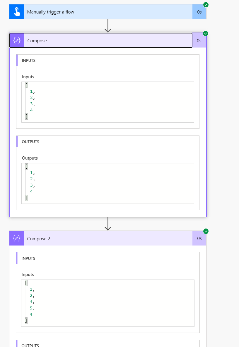 Result array