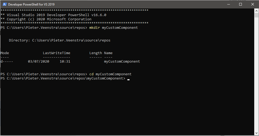 creating custom component in powershell Creating custom component in PowerShell