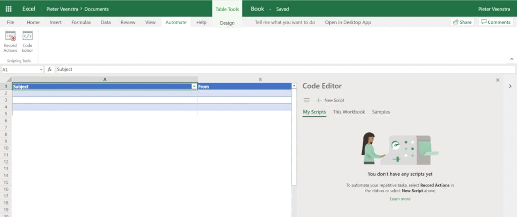 image 42 Run Script with Excel in Power Automate