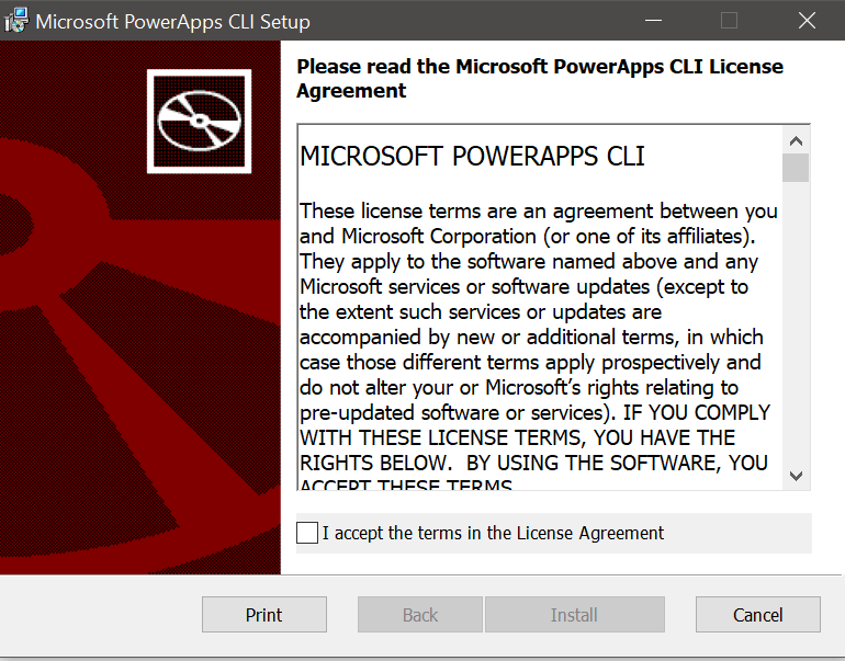 installing the microsoft power apps cli Installing the Microsoft Power Apps CLI
