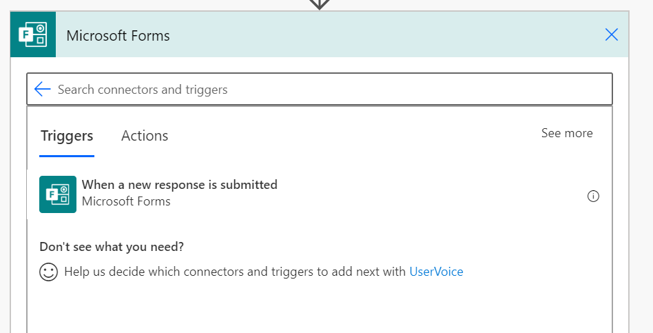 when a new response is submitted When a new response is submitted