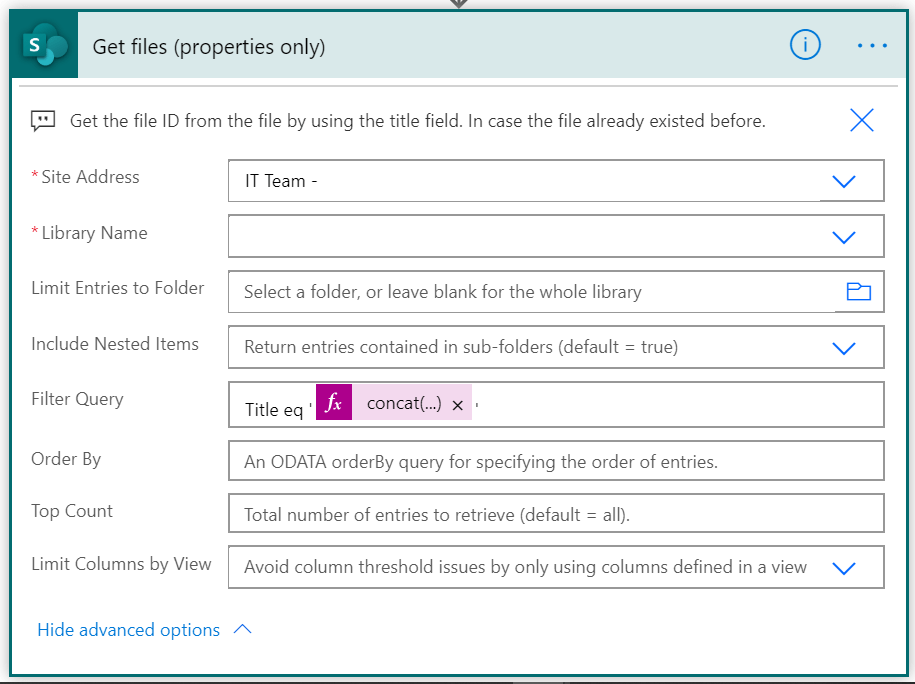 get files filtered by title Get files filtered by title