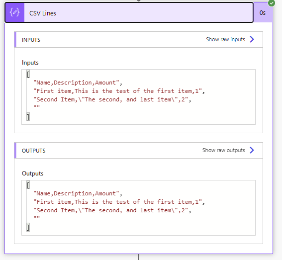 Handle commas in CSV files in Power Automate