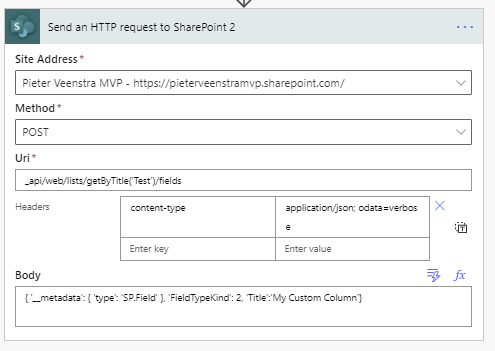 Create a SharePoint list using Power Automate
