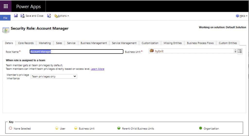 Security and Common Data Services/Dynamics 365