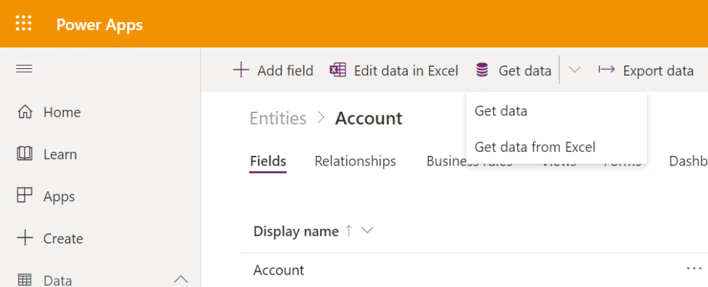 import data or get data from excel Import data or get data from Excel