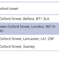 address input in a power app showing addressses Address Input in Power Apps