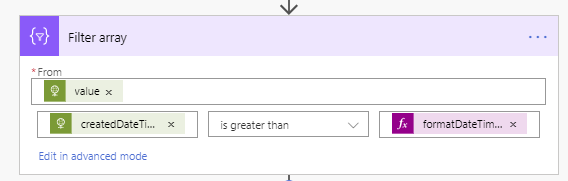 filter out the new groups Create new group alert using Power Automate