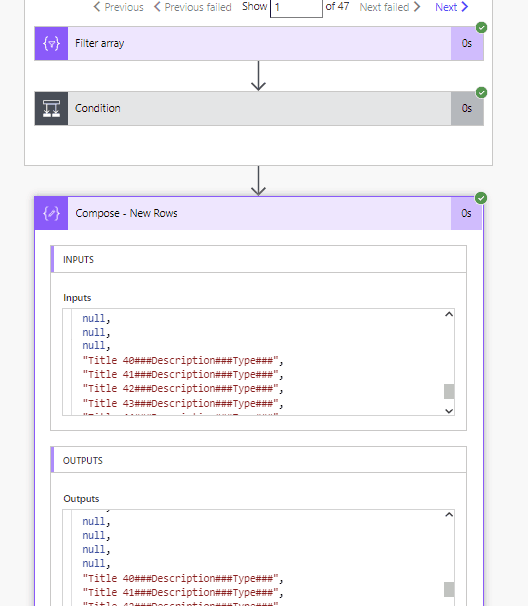 Compare 2 Excel files using Power Automate