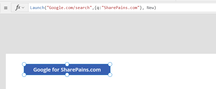 image 30 The target in the Launch function in Power Apps