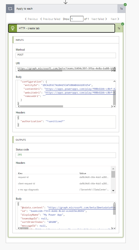 Create new tabs in your Teams in Microsoft Teams using Power Automate