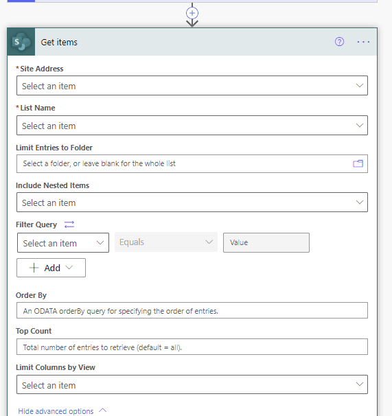 The New experimental filter query option
