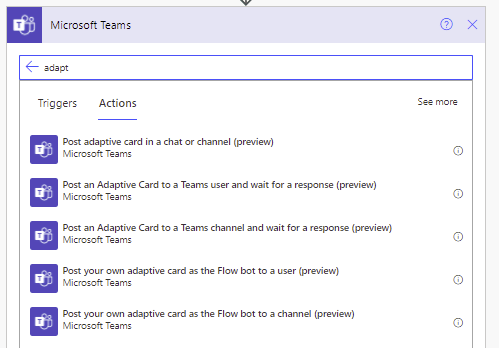 Get started with adaptive cards in Power Automate