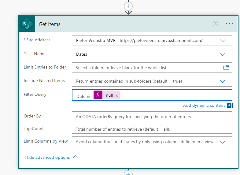 image 33 Filter SharePoint list items without a date in Power Automate