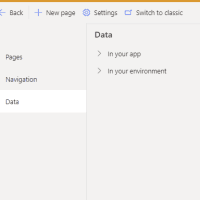 data settings in modern studio Data settings in modern studio