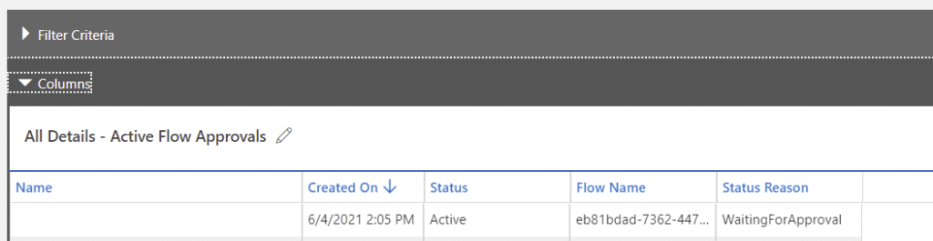 image 16 Power Automate Approvals and Dataverse