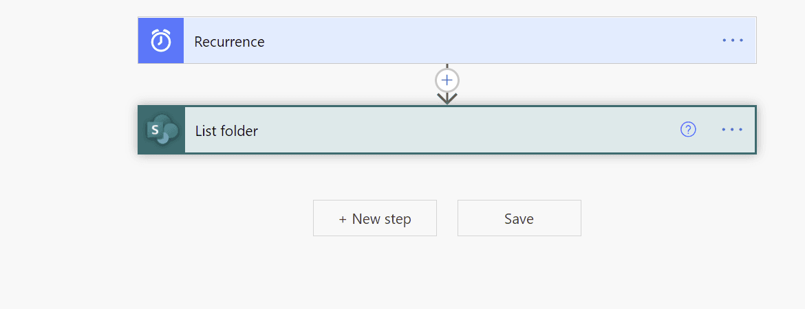 recurrence flow with list folders action Recurrence flow with List Folders action