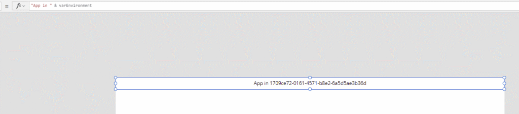 Environment guid returned Get the current environment of an app in Power Apps