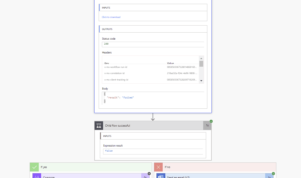 Error handing in Child flows in Power Automate