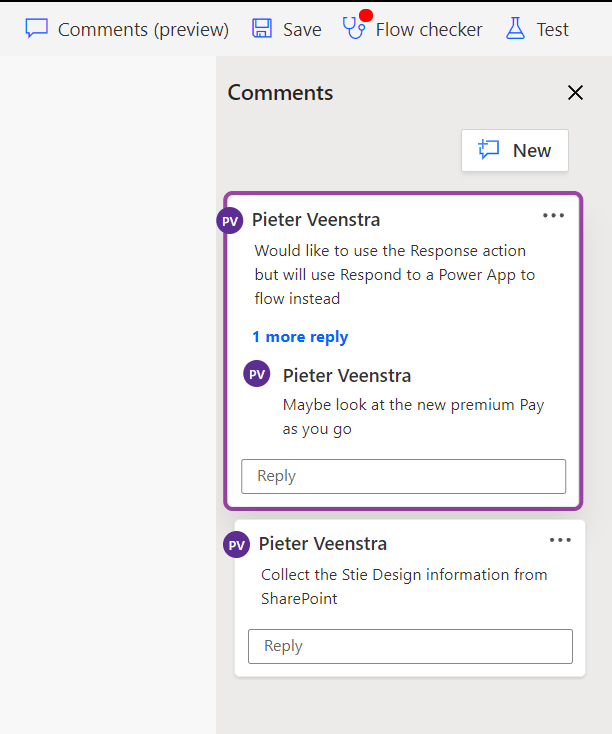 image 10 Comments added to my flow