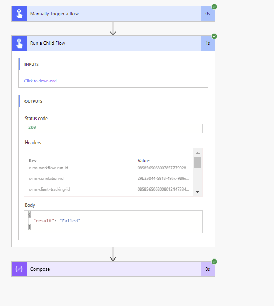 Error handling in child flows in Power Automate