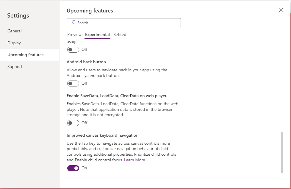 Loaddata, Savedata and Cleardata