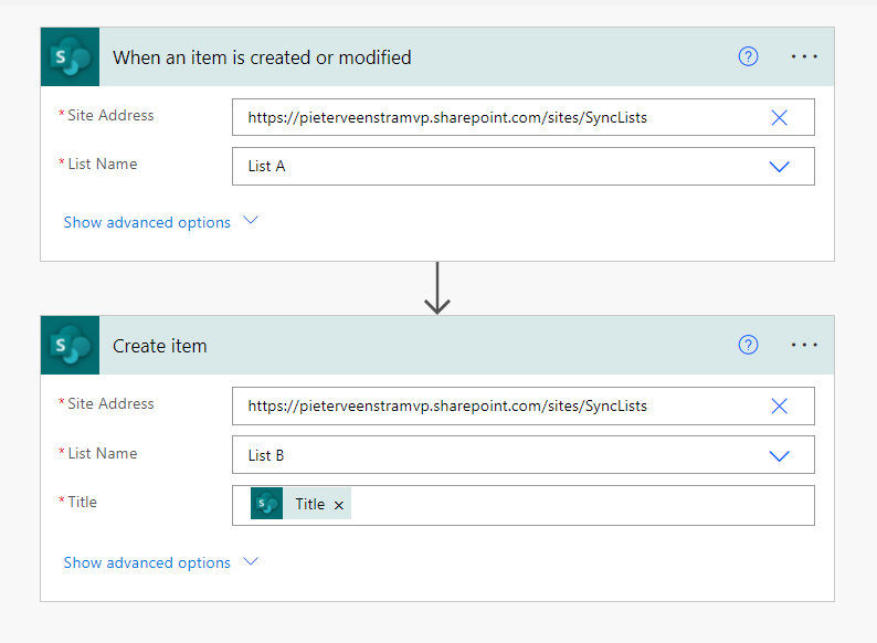 image 18 Synchronize two data sources with Power Automate