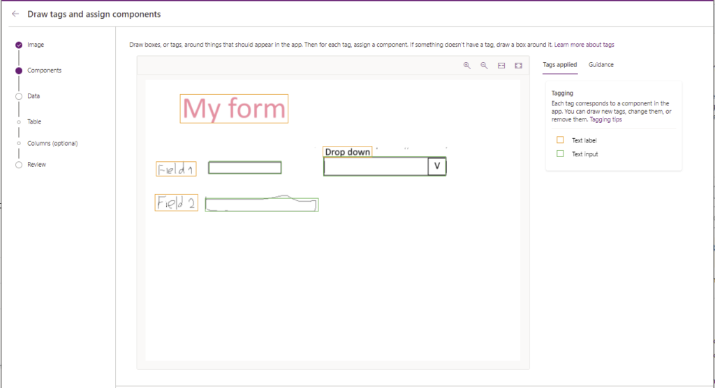 Create an app using the new image import in Power Apps