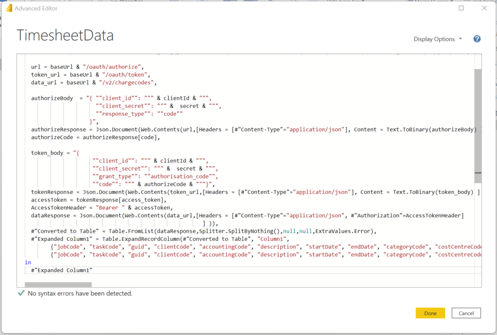 image 103 Secrets, Client IDs and Bearer tokens in Power BI