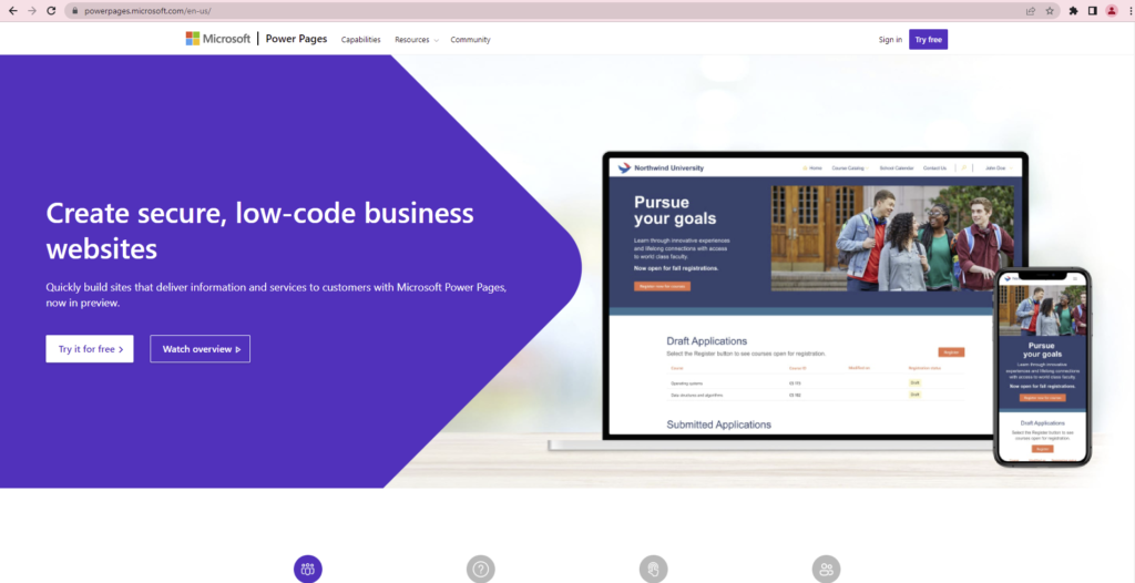 image 4 Get started with Power Pages super quickly in 5 minutes