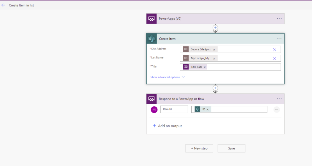 Secure your SharePoint data in Power Apps using Power Automate