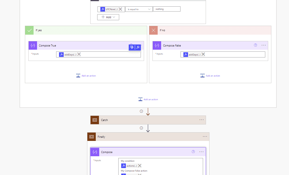 Debug Compose actions and Conditions in Power Automate