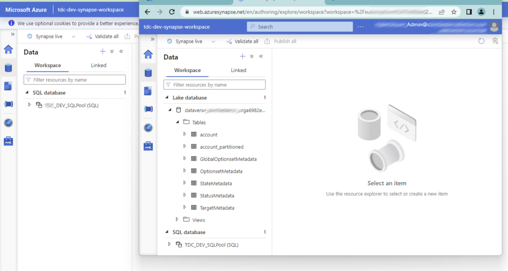 image 38 Failed to load in Azure Synapse Workspace