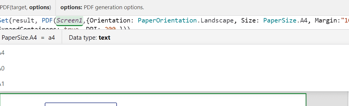 orientation and paper size in the pdf function Orientation and Paper Size in the PDF function