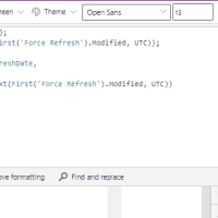 timer code to force refresh Create multi user real time apps in Power Apps