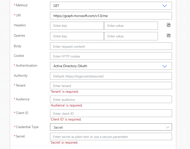 Microsoft Graph API called from Power Automate