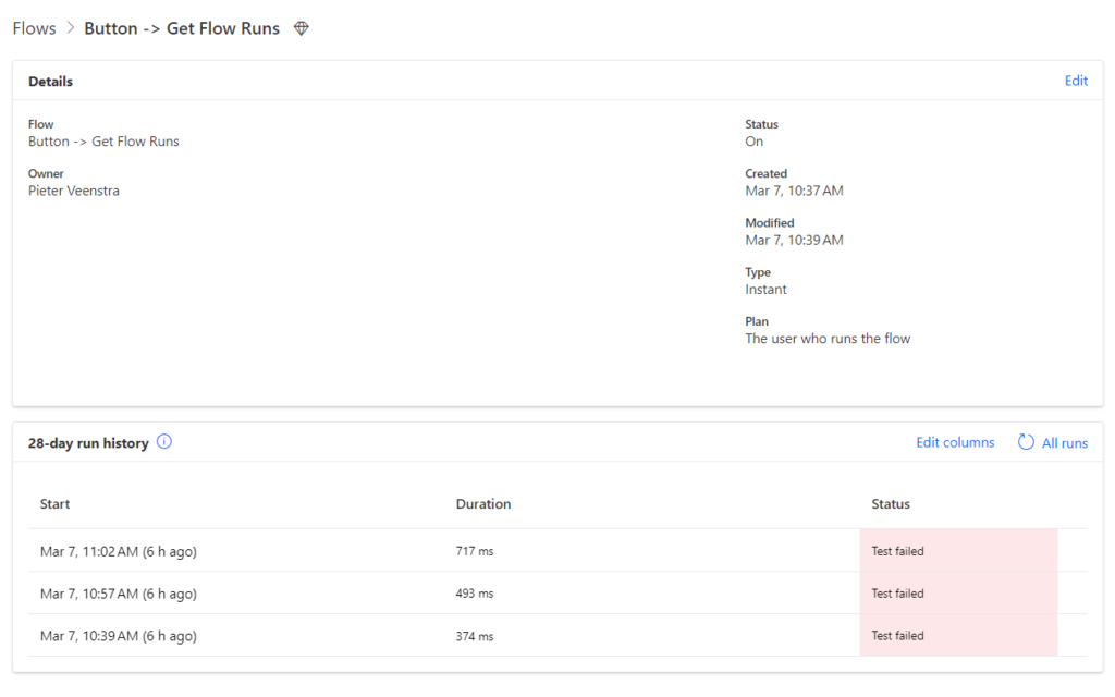 image 8 Managing high volumes of flow runs within Power Automate using Power Apps