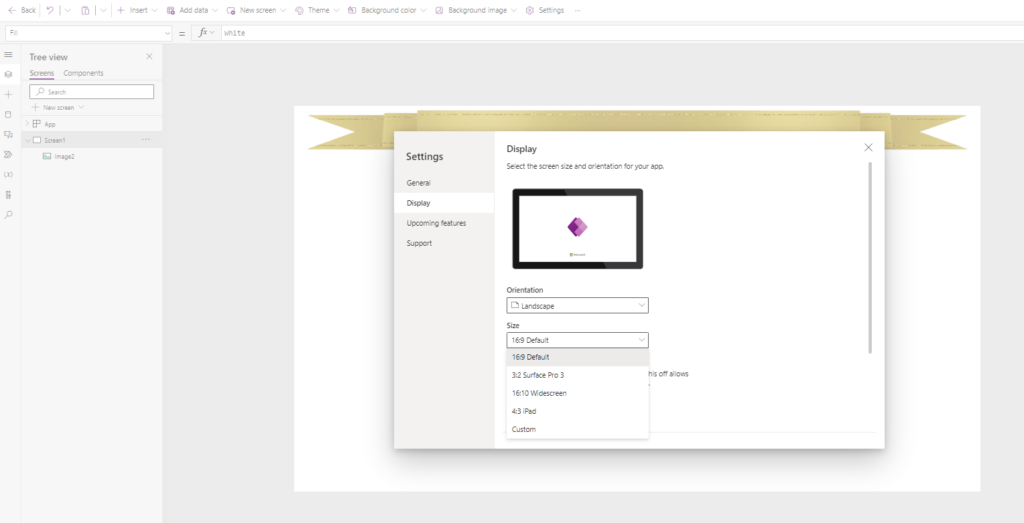 Size your Power Apps with Height and Width in SharePoint webparts