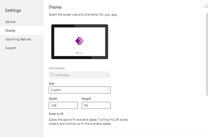 Size your Power Apps with Height and Width in SharePoint webparts