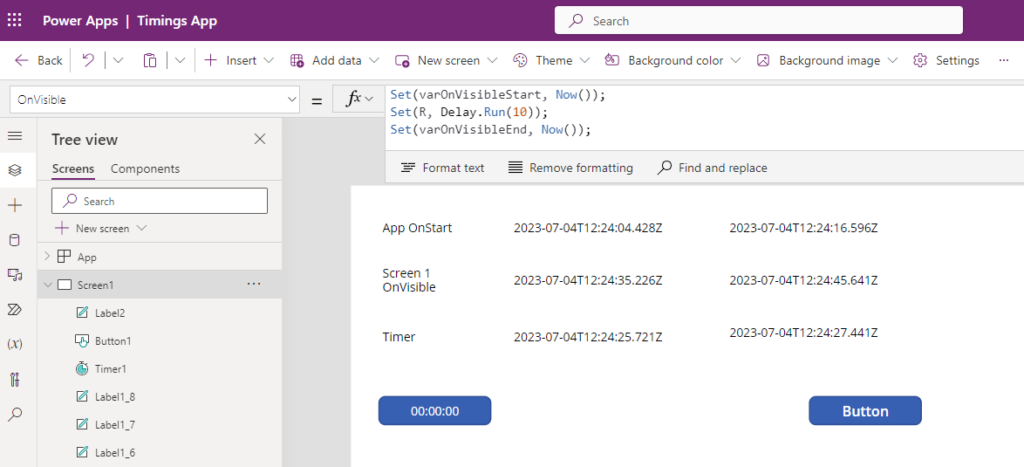 image 12 Timing issues in relation to App OnStart, Screen OnVisible, Timers and user interruptions in Power Apps