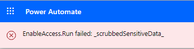 _scrubbedSensitiveData_ error