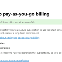 Microsoft Syntex billing was setup successfully