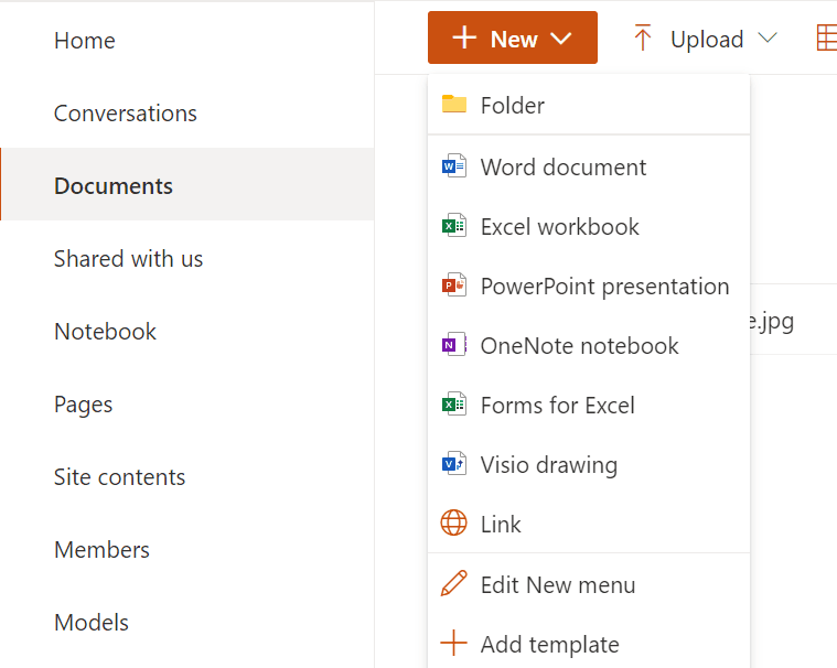 Syntex demo site with Create modern template option