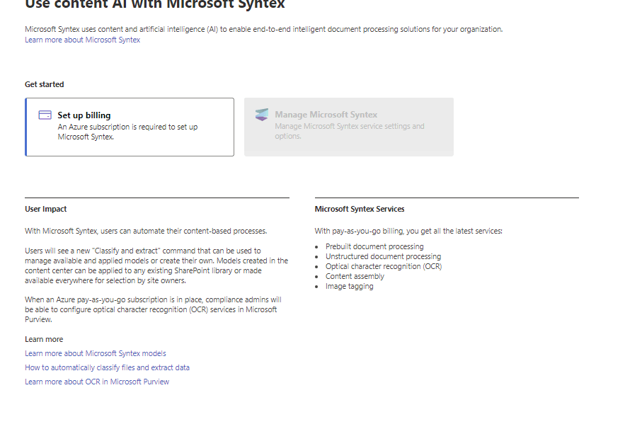 Use Content AI with Syntex