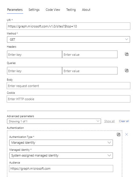 HTTP GetSites MI