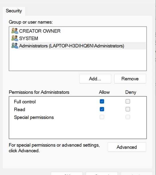 permissions for private keys Permissions for private keys