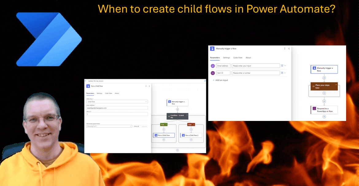 When to create child flows in Power Automate?