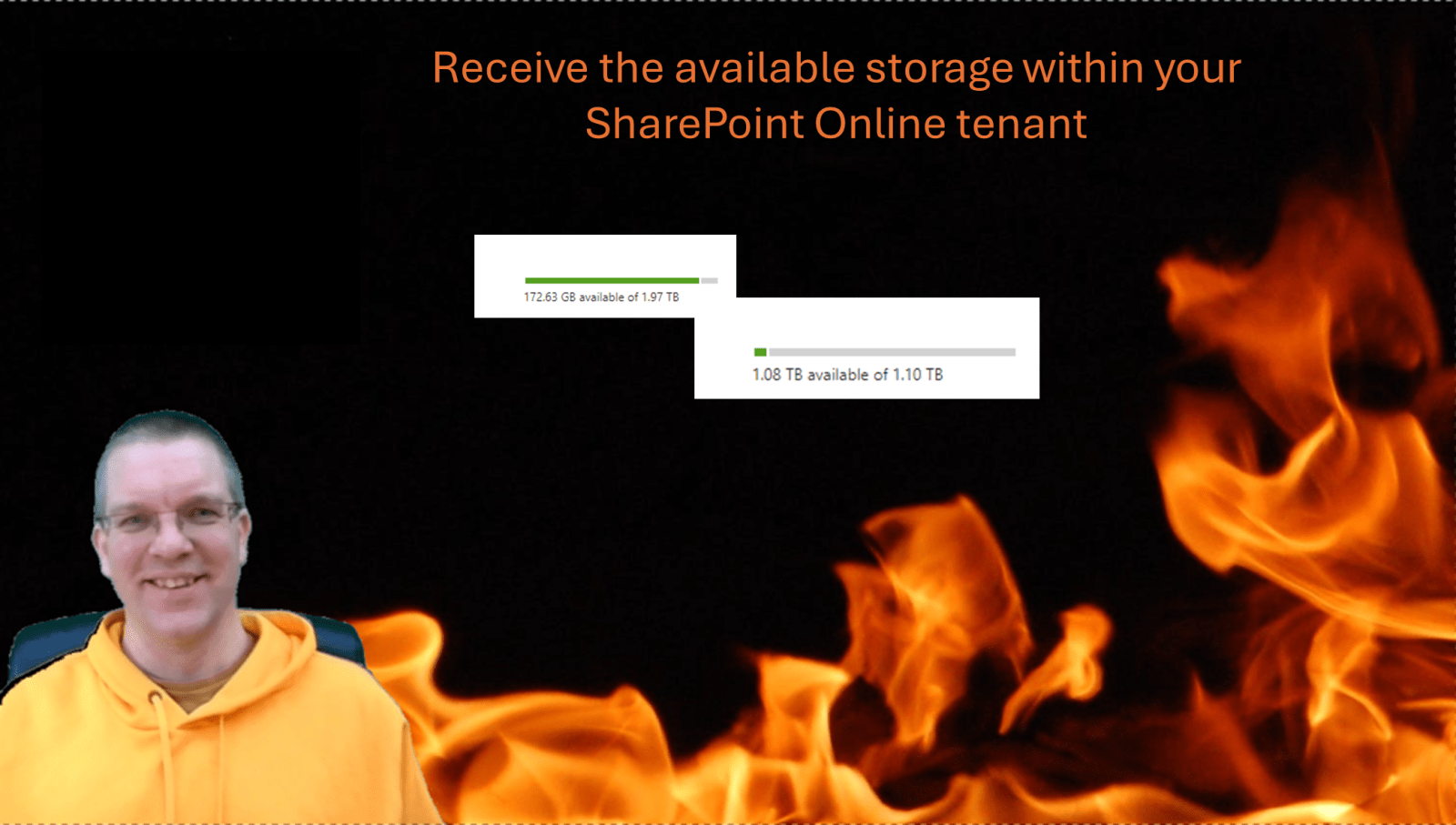 Receive the available storage within your SharePoint Online tenant