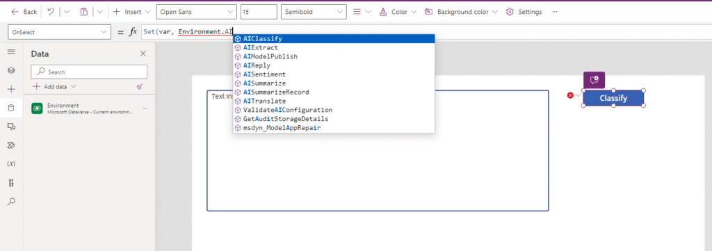 ai functions available in power apps AI Functions available in Power Apps