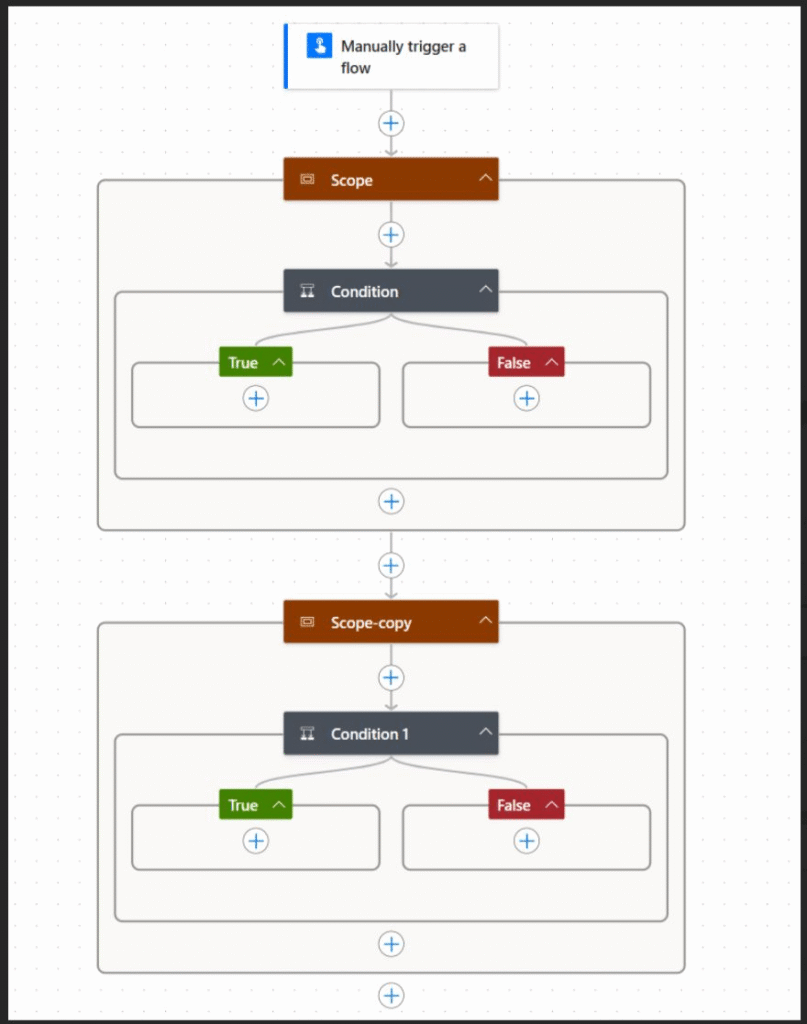Copied multiple steps  in the new Power Automate Designer UI